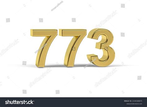 3D Lotto Number: 773 .